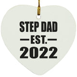 Step Dad Established EST. 2022 - Heart Ornament