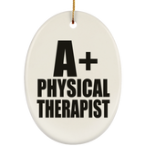 A+ Physical Therapist - Oval Ornament