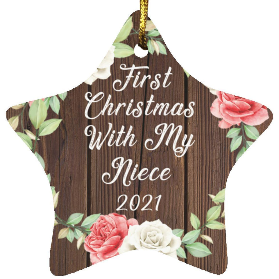 First Christmas With My Niece 2021 - Star Ornament A