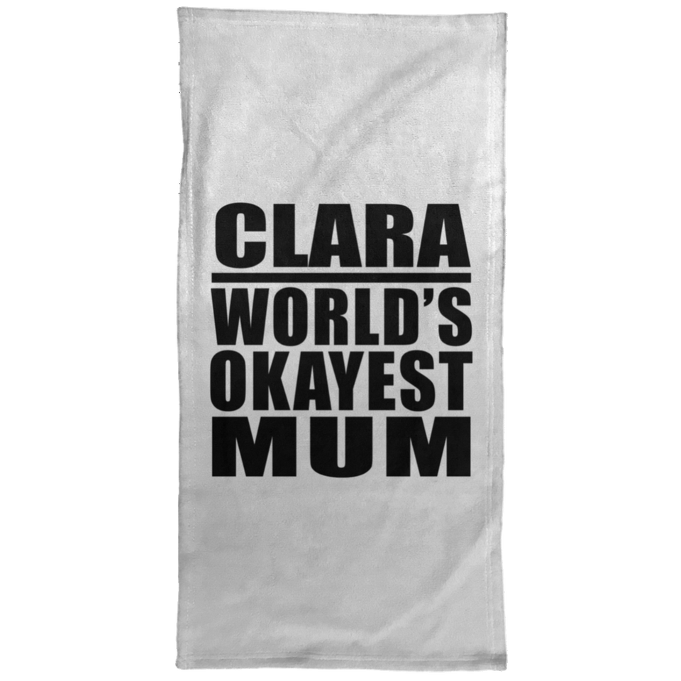 Clara World's Okayest Mum - Hand Towel