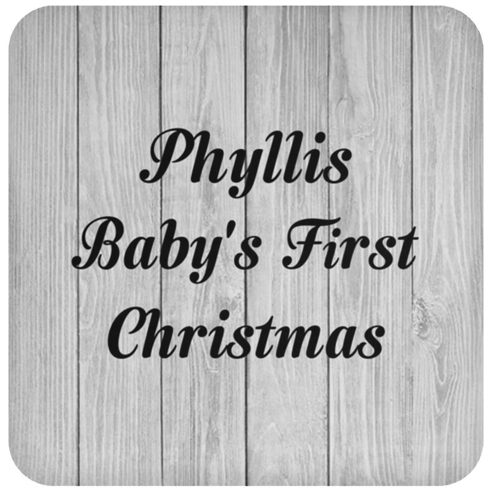 Phyllis Baby's First Christmas - Drink Coaster F