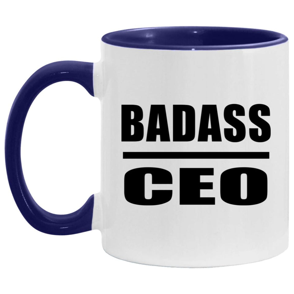 Badass CEO - 11oz Accent Mug Purple