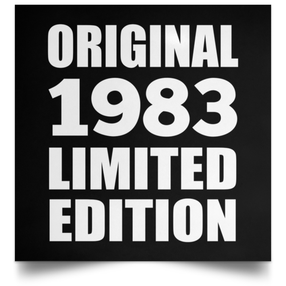 41st Birthday Original 1983 Limited Edition - Poster Square