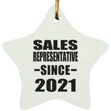 Sales Representative Since 2021 - Star Ornament