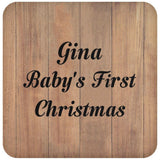 Gina Baby's First Christmas - Drink Coaster C
