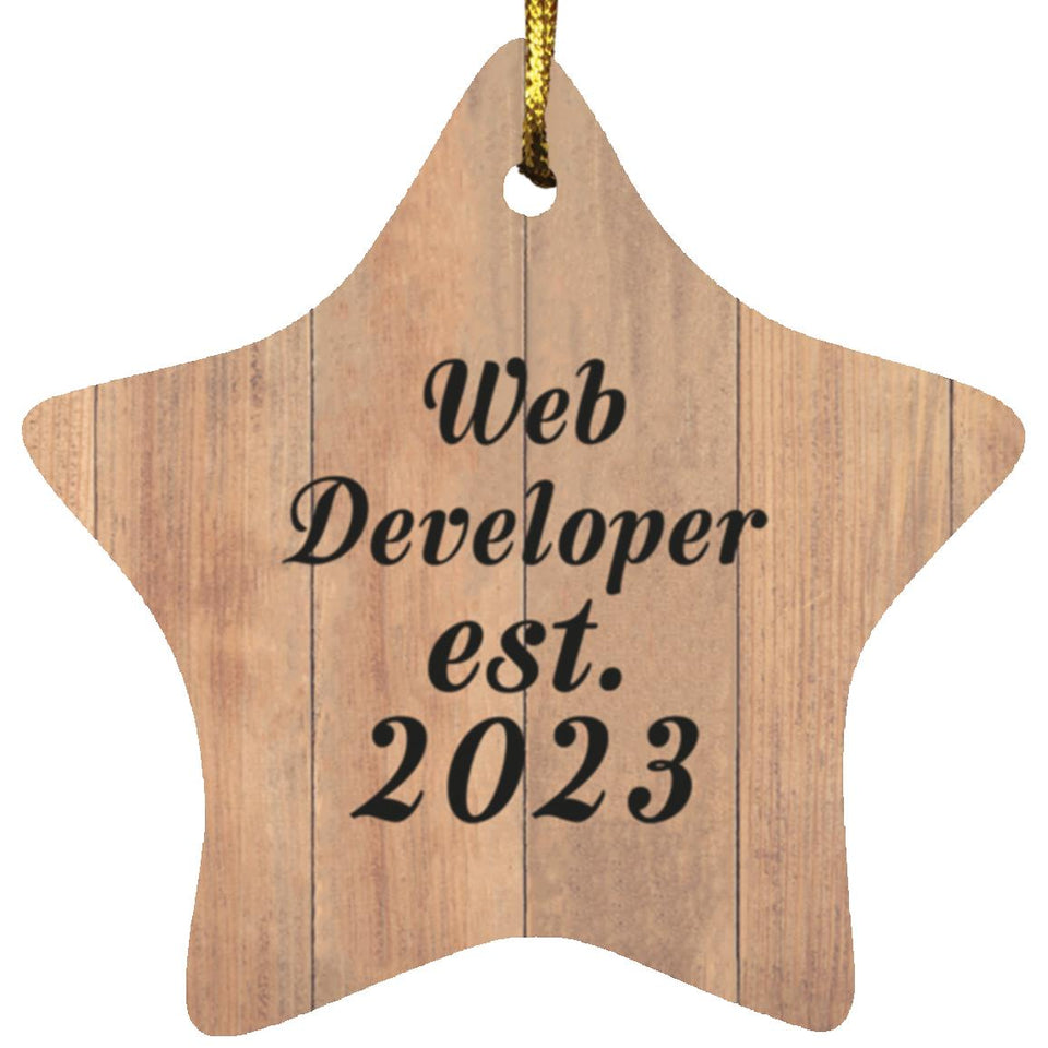 Web Developer Established Est. 2023 - Star Ornament C