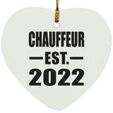 Chauffeur Established EST. 2022 - Heart Ornament