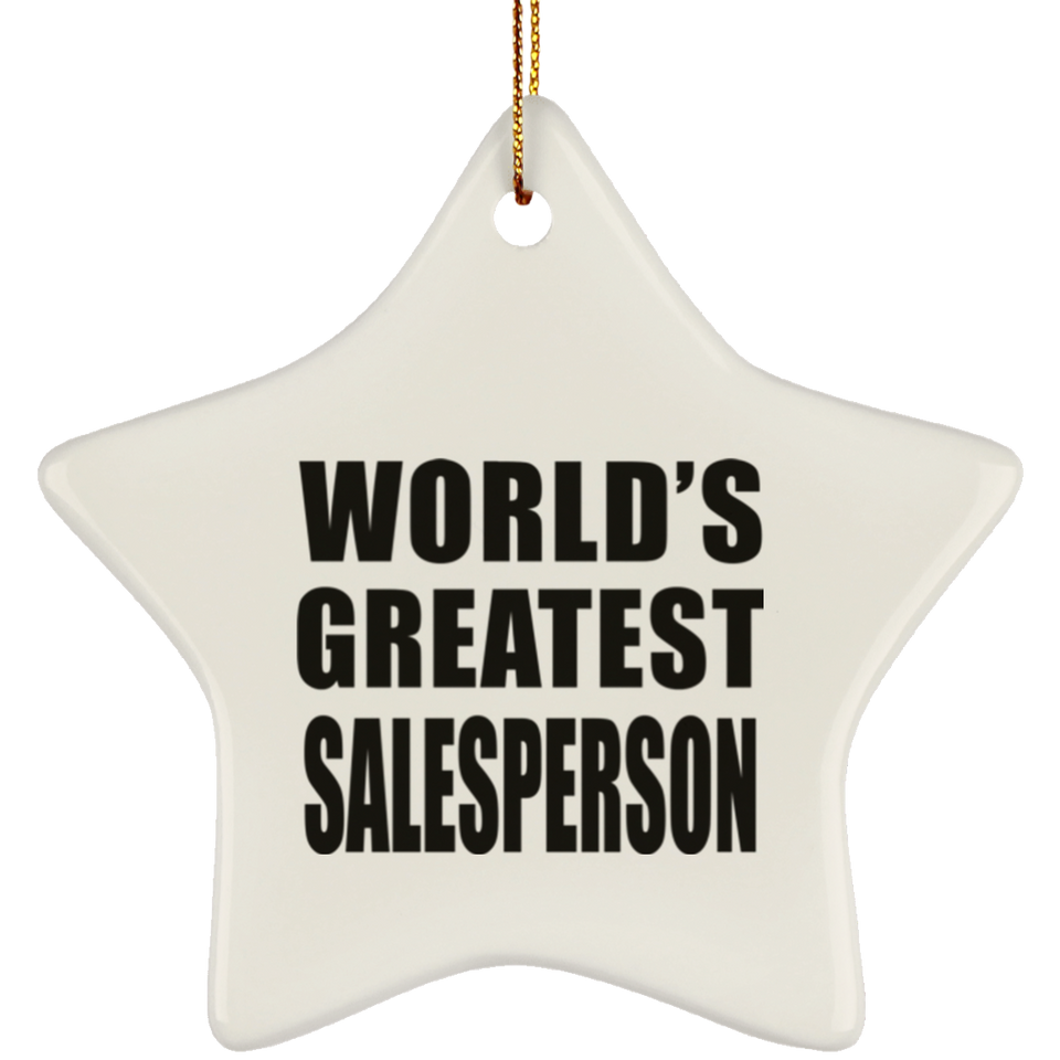 World's Greatest Salesperson - Star Ornament
