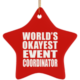 World's Okayest Event Coordinator - Star Ornament