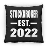 Stockbroker Established EST. 2022 - Throw Pillow Black
