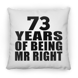 73rd Anniversary 73 Years Of Being Mr Right - Throw Pillow