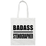 Badass Stenographer - Tote Bag White