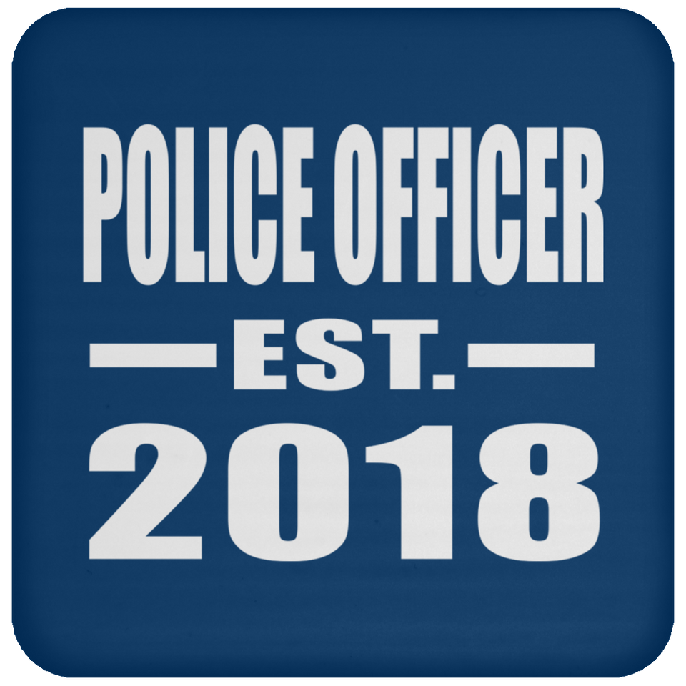 Police Officer Established EST. 2018 - Drink Coaster