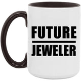 Future Jeweler - 15oz Accent Mug Black