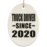 Truck Driver Since 2020 - Oval Ornament