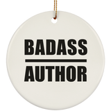 Badass Author - Circle Ornament