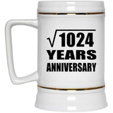32nd Anniversary Square Root of 1024 Years Anniversary - Beer Stein