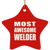 Most Awesome Welder - Star Ornament