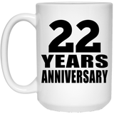 22nd Anniversary 22 Years - 15 Oz Coffee Mug