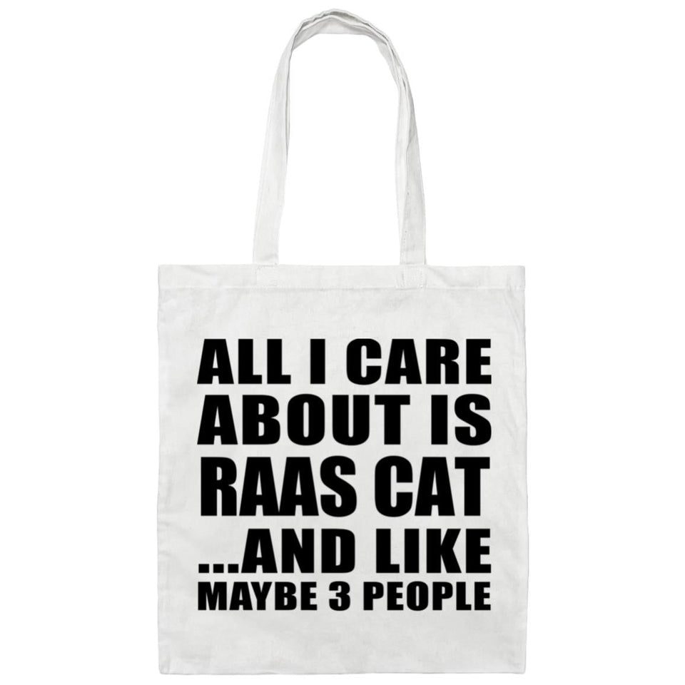 All I Care About Is Raas Cat - Tote Bag White