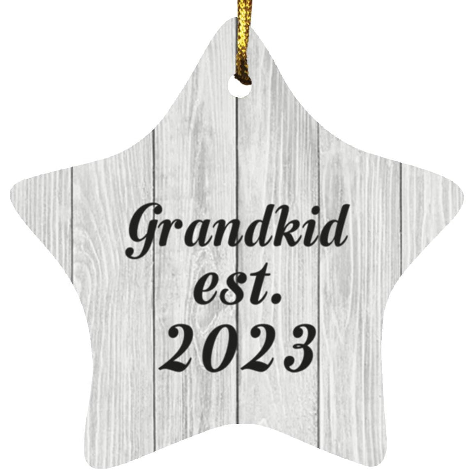 Grandkid Established Est. 2023 - Star Ornament F