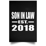 Son In Law Established EST. 2018 - Poster Portrait