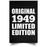 75th Birthday Original 1949 Limited Edition - Poster Portrait