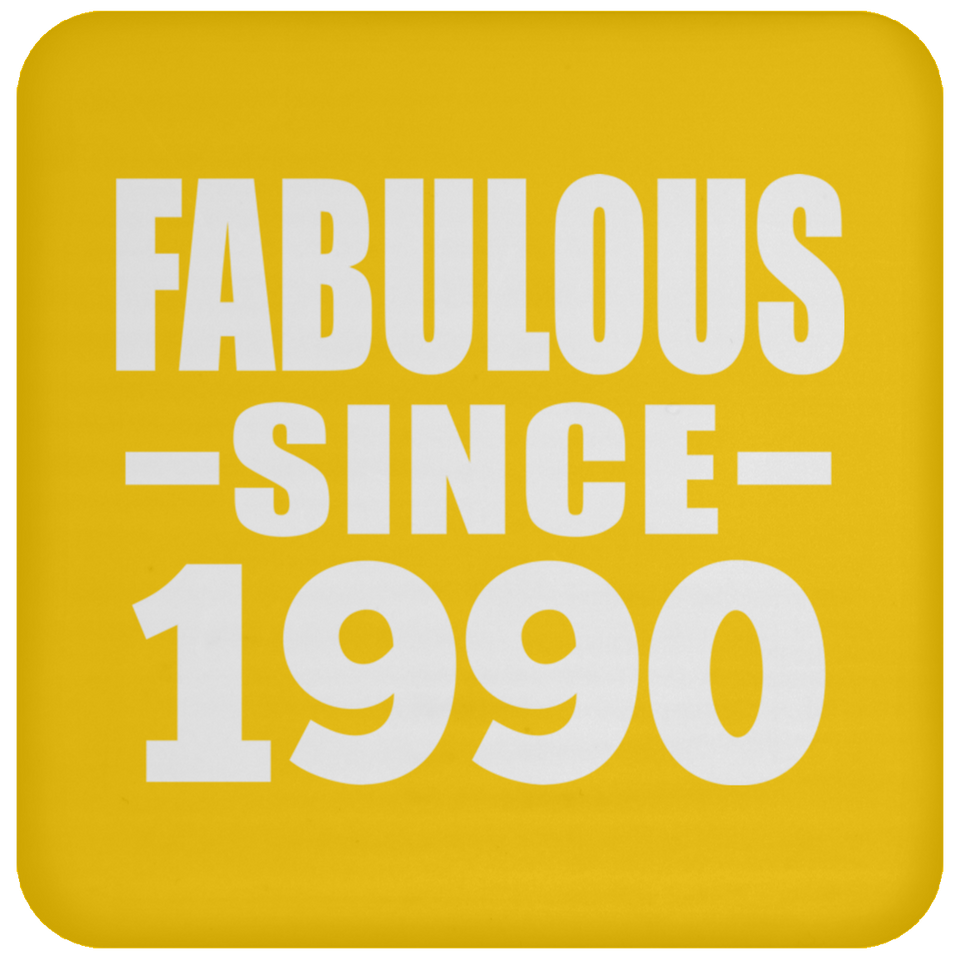 34th Birthday Fabulous Since 1990 - Drink Coaster