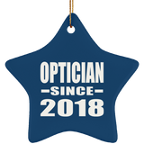 Optician Since 2018 - Star Ornament