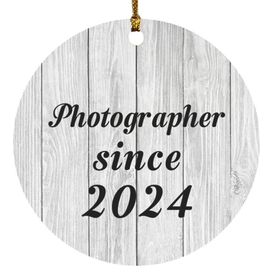 Photographer Since 2024 - Circle Ornament F