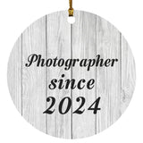 Photographer Since 2024 - Circle Ornament F