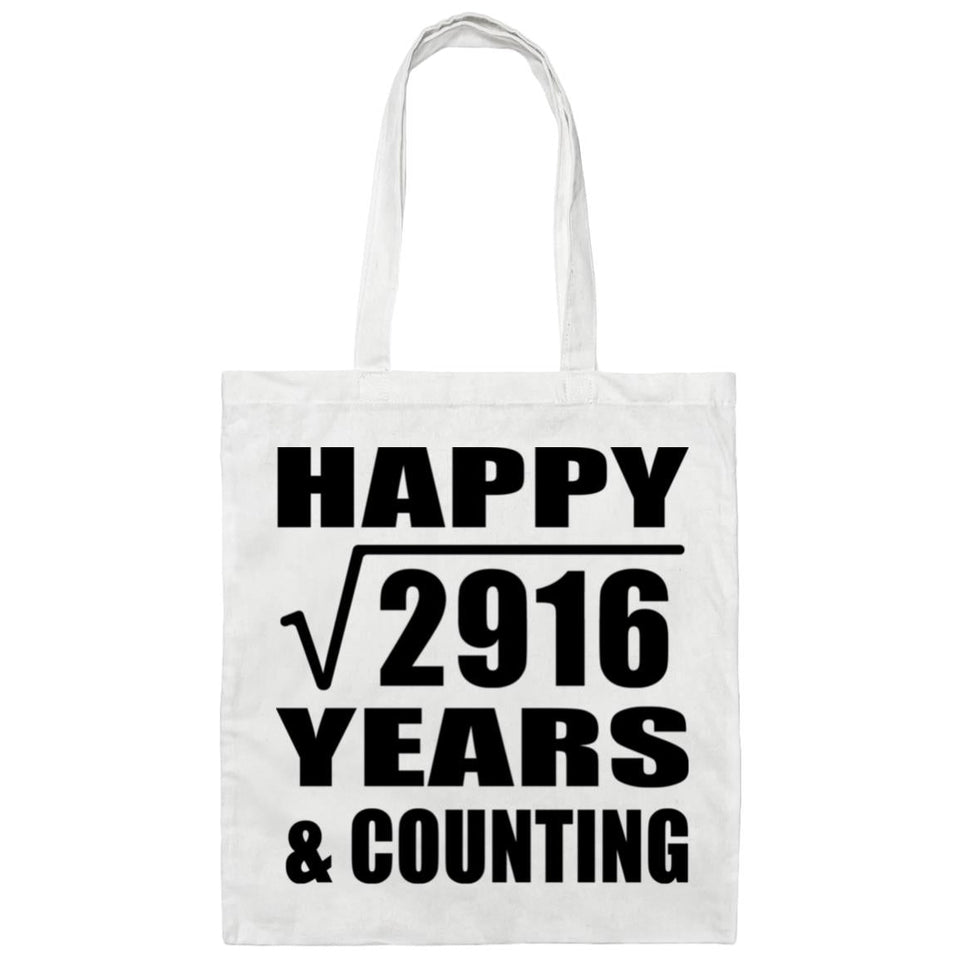 Happy 54th Anniversary Square Root of 2916 Years & Counting - Tote Bag White