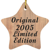19th Birthday Original 2005 Limited Edition - Star Ornament C