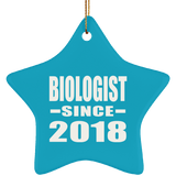 Biologist Since 2018 - Star Ornament
