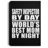 Safety Inspector By Day World's Best Mom By Night - Canvas Portrait