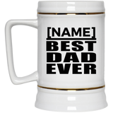 Personalized Gift, Name Best Dad Ever - Beer Stein