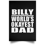 Billy World's Okayest Dad - Poster Portrait