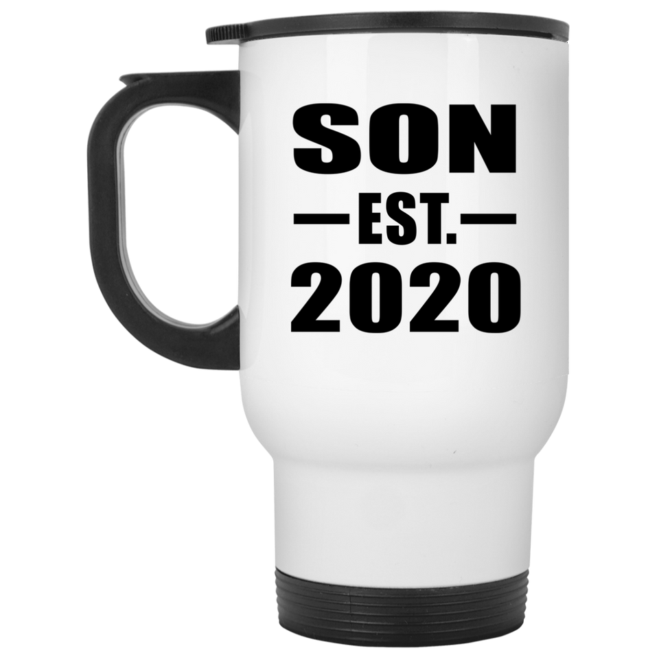 Son Established EST. 2020 - White Travel Mug