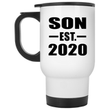 Son Established EST. 2020 - White Travel Mug