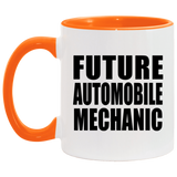 Future Automobile Mechanic - 11oz Accent Mug Orange