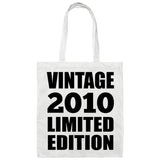 14th Birthday Vintage 2010 Limited Edition - Tote Bag White