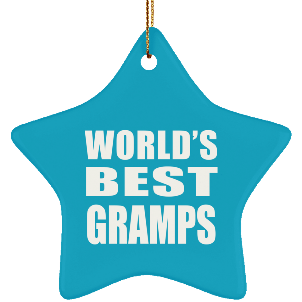 World's Best Gramps - Star Ornament