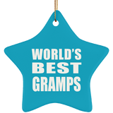 World's Best Gramps - Star Ornament