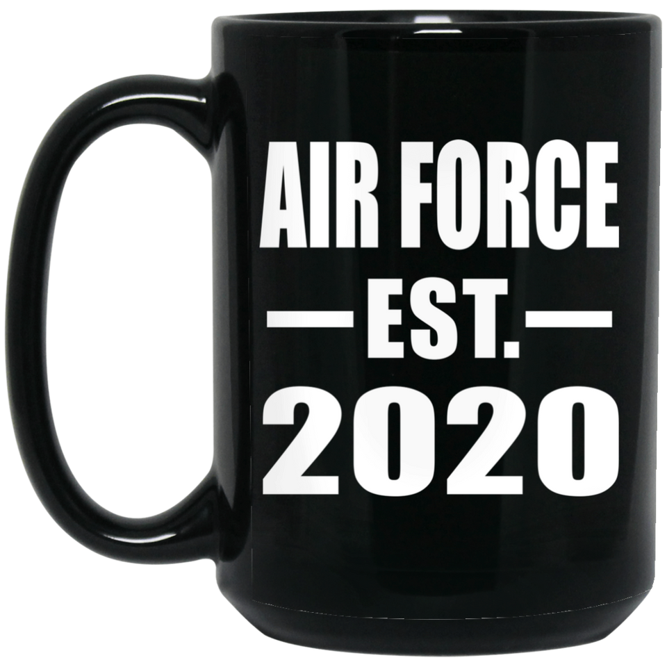 Air Force Established EST. 2020 - 15oz Coffee Mug Black