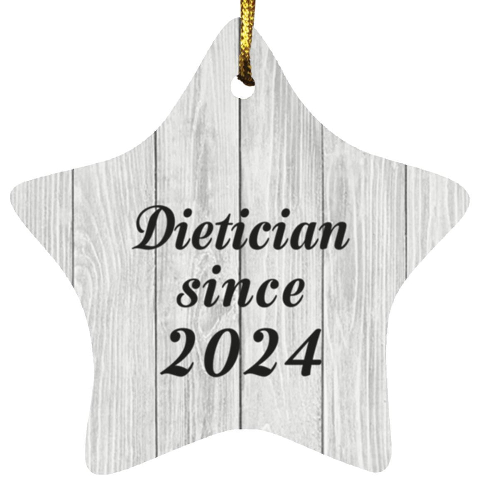 Dietician Since 2024 - Star Ornament F