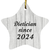 Dietician Since 2024 - Star Ornament F