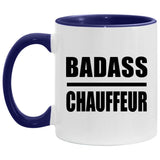 Badass Chauffeur - 11oz Accent Mug Purple