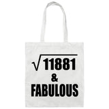 109th Birthday Square Root of 11881 & Fabulous - Tote Bag White