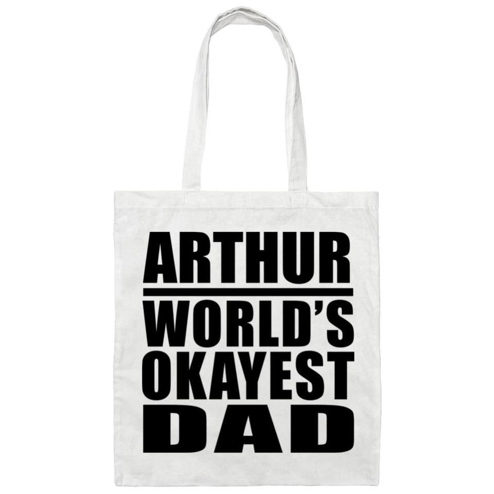 Arthur World's Okayest Dad - Tote Bag White