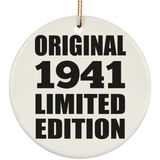 83rd Birthday Original 1941 Limited Edition - Circle Ornament